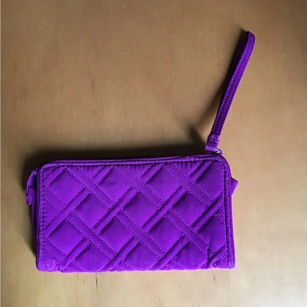 Vera Bradley Purple Quilted Wristlet
